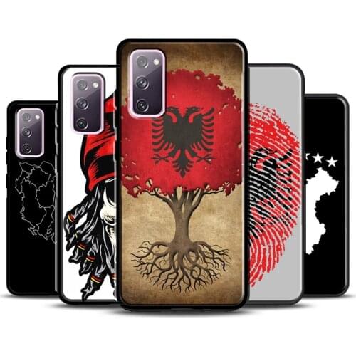 Albania Flag Case For Samsung Galaxy S21 Ultra S20 FE S8 S9 S10 Plus Note 20 Ultra Note 10 Plus Cover