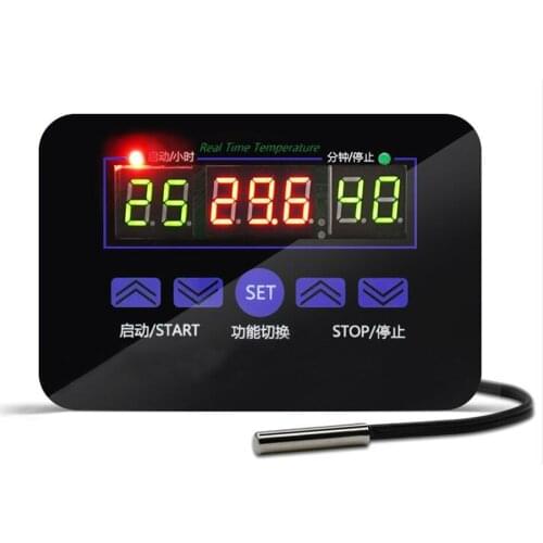W1411 Digital Thermostat Tthree-Display Multi-Function Temperature Controller Temperature Control Switch -19~99