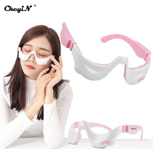 CkeyiN Electric Eye Massager Vibration Eyes Fatigue Relief Heating Massage Tool Anti Wrinkles Eye Care With 3 Modes Rechargeable