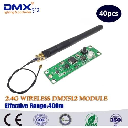 DHL 40pcs/lot Moving head light Controller Wireless DMX Signal Transmitter and Receiver