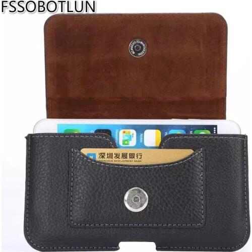 FSSOBOTLUN,5.5-6.0" Litchi Pattern PU Leather Belt Waist Case For LeEco (LeTV) LeRee Le3/Maze Alpha X/Blade/Comet/ Alpha