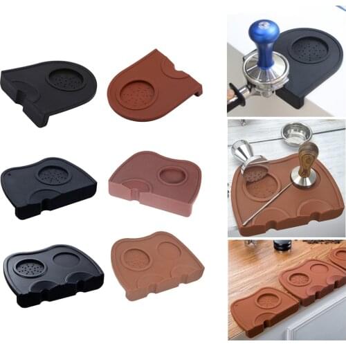 Coffee Maker Support Base Rack Silicone Coffee Tamper Holder Mats Coffee Maker Tamping Anti-Slip Corner Pads