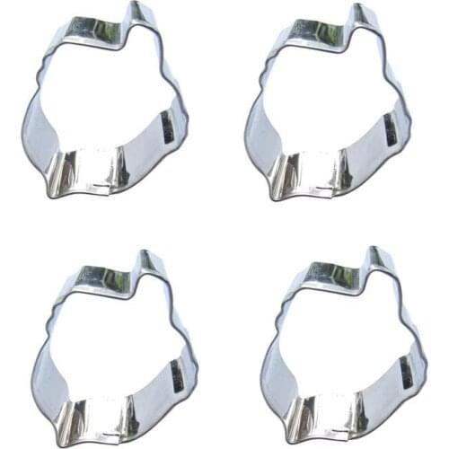 Small Nut shape 4 piece biscuit cutting molds, baking tools, cake decorating soft candy tools