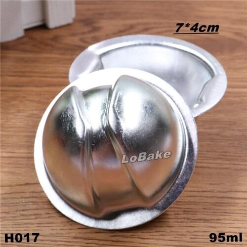 5pcs/lot) 95ml mini nut fruit shape aluminium alloy egg tart mold jelly pudding gelatin mould candy molds DIY baking supplies