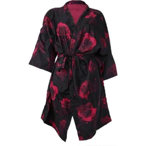 Fashion Barber Gown Cape Robe Haircut Salon Print Apron Waterproof Anti-static 95AC