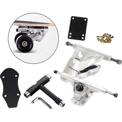 CX7 Bridge Skateboard Trucks Long Plate Bridge Base Modification Surfskate Bridge Shock Absorption 6in Skateboard Bridge