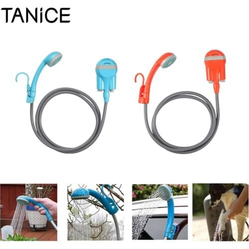 TANiCE Portable USB Rechargeable Handheld Shower Kit Outdoor Camping Shower Set For Outdoor Festival Caravan Camping Bathing