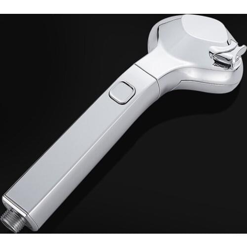 Wonderlife 4 Model Pressurized Shower Head Black Rainfall High Pressure Bath Fixture Handheld Home Bathroom Hotel Showerhead