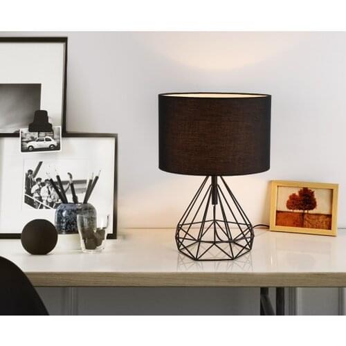 New personality creative Chinese table lamp modern living room study bedroom bedside lamp diamond bird cage art lamp LB030216