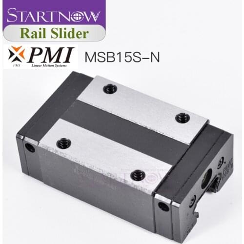 Original Taiwan PMI Linear Guideway Carriage Block MSB15S-N for CO2 Laser Engraving Cutting Machine