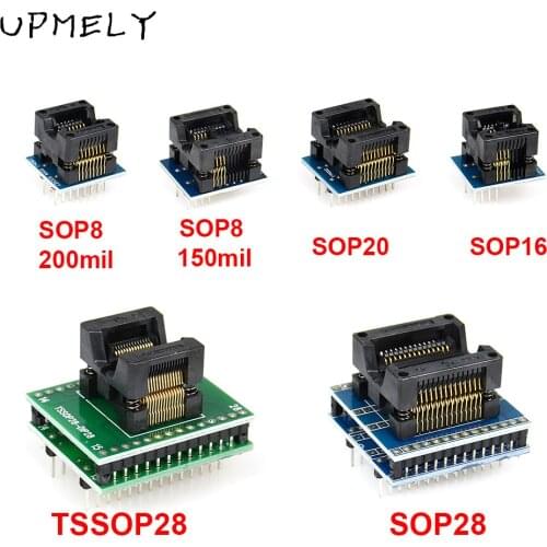 ORIGINAL UPMELY 6pcs TSSOP28 SSOP28 SOP28-DIP28 Adapter SOP20 SOP16 SOP8 150/200mil to DIP8 Compatible tssop20 ssop20 tssop8