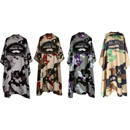 Hairdressing Barber Cloth Camouflage Pattern Hairdresser Apron Hair Cutting Gown Kids&Adult Cape Pro Salon Styling Tool