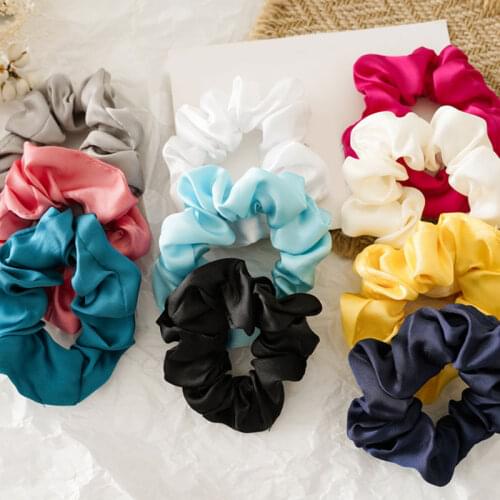 Simple Women Hair Scrunchies Ring Pure Color Chic Velvet Sports Dance Scrunchies Hairband Elastic Hair Bands Hair Accessories