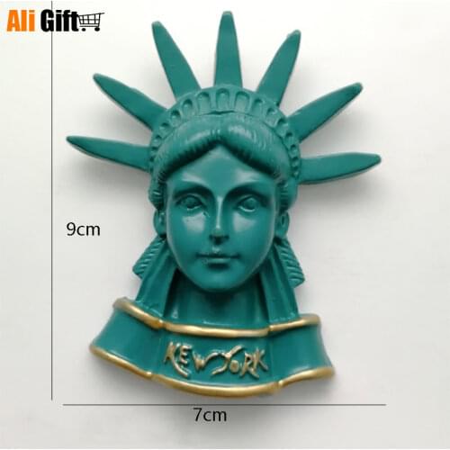 USA 1 Pcs New The Statue of Liberty New York City USA 3D Resin Souvenir Fridge Magnet Craft