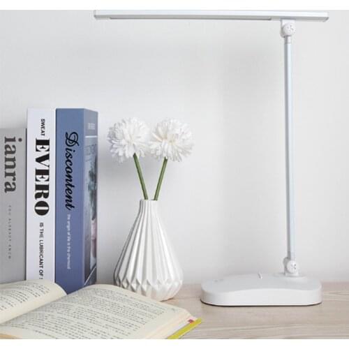 LED Desk Lamp Portable Foldable Built-in Lithium Battery Charging Touch-Sensitive Contro Flexible Eye Protection Dimmable Light