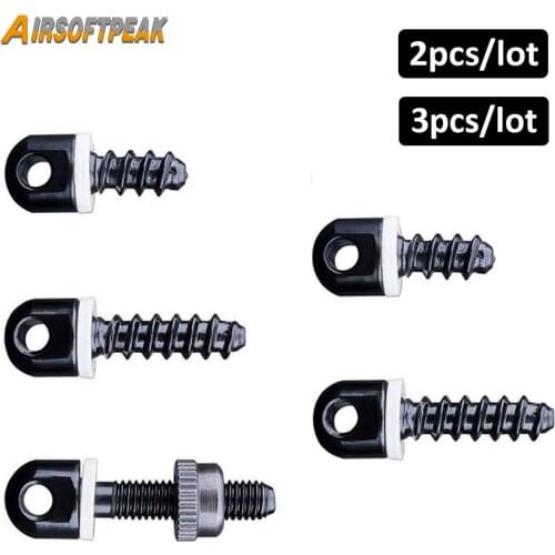 Tactical QD Swivel Wood Screw Studs Base Rifle Shotgun Gun Sling Swivel Mount Kit Hunting Gun Accessories 1 Set