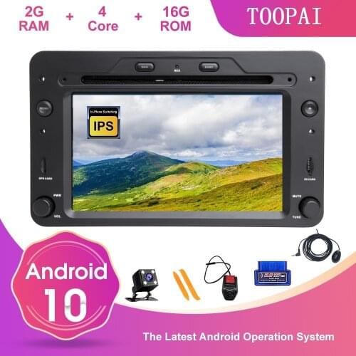 TOOPAI Android 10 For Alfa Romeo Mito 2008 Multimedia Player Auto Radio Stereo DVD Media Player GPS Navigation 4Core 2GB+16GB