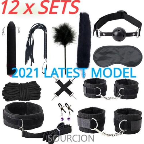 SWT Exotic Sex Products For Adults Games Sex Toys Whip Gag Tail Plug Women Leather Bondage BDSM Kits Handcuffs Accessories