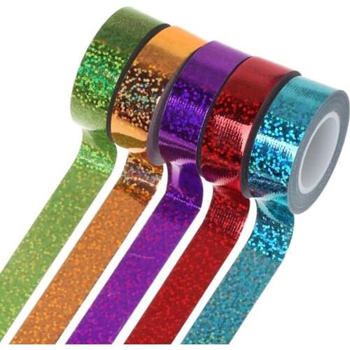 Rhythmic Gymnastics Decoration Holographic Glitter Tape Ring Stick Accessory
