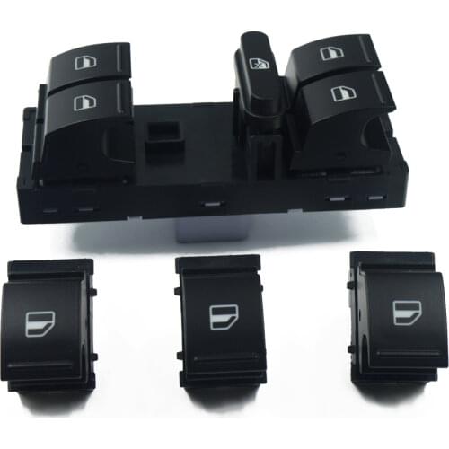 4PCS Window Lifter Power Switch Fit For VW JETTA MK5 GOLF & Plus GTI MK5 MK6 RABBIT PASSAT B6 TIGUAN CC,1K4959857,7L6959855B