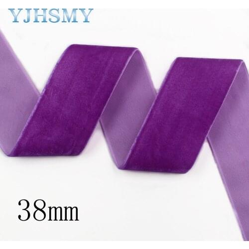 YJHD MY I-19906-2116 25mm 10 yardsPurple velvet belt, DIY bow cap accessories and decorations