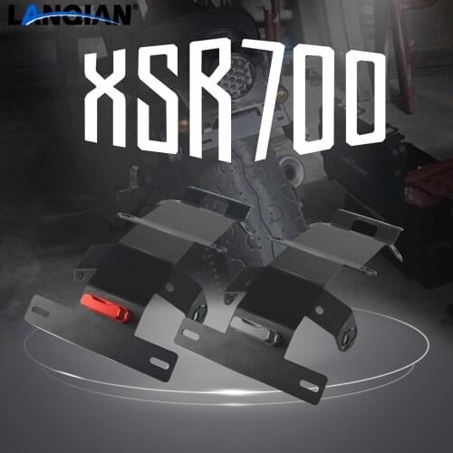 Motorcycle Parts Aluminum License Plate Bracket Holder For Yamaha XSR700 XSR 700 2015 2016 2017 2018 2019 2020 2021 Accessories
