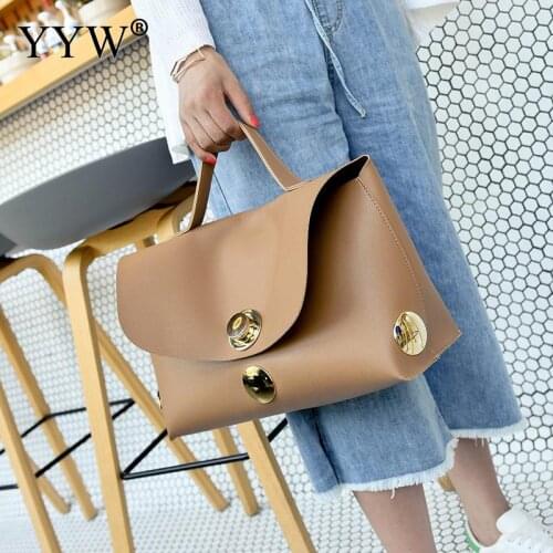 YYW Softbag PU Leather Female Top-handle Bag WomenS Boston Handbags Large Capacity Shopping Bags For Women 2019 New Designer