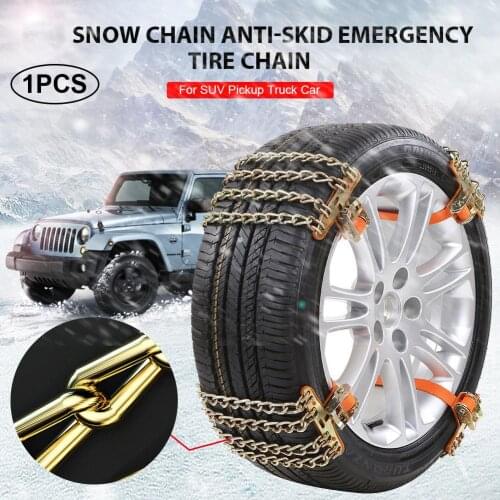 1Pcs Snow Chain Car Wheels Tyre Tire Snow Ice Chains Belt Winter Anti-skid Vehicles Wheel Chain Mud Road Safe For Driving