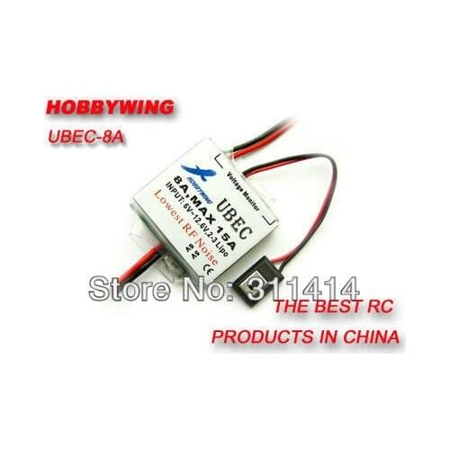 1piece Hobbywing 5V/6V 8A Switch-Mode Ultimate BEC (UBEC) Voltage Regulator UBEC-8A For 2-3S Lipo+ Free Shipping