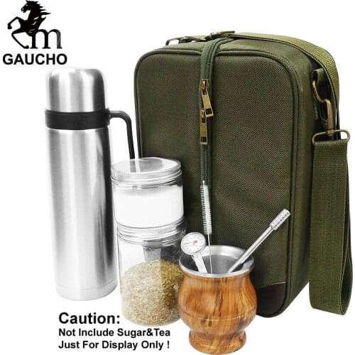 10 PC/Lot Gaucho Yerba Mate Travel Kits Is Convenient For Loading Stainless Thermos & Gourds & Bombilla Straw & Tea Can Hot Sale