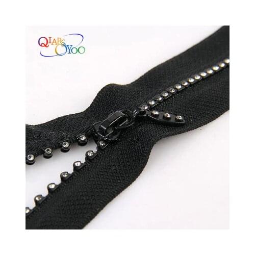 10 Pcs Rhinestone Zippers 10cm-15cm NO.3# 5# Lightning Zipper Close-End Crafts & Sewing accessories For footwear, clothing, bag