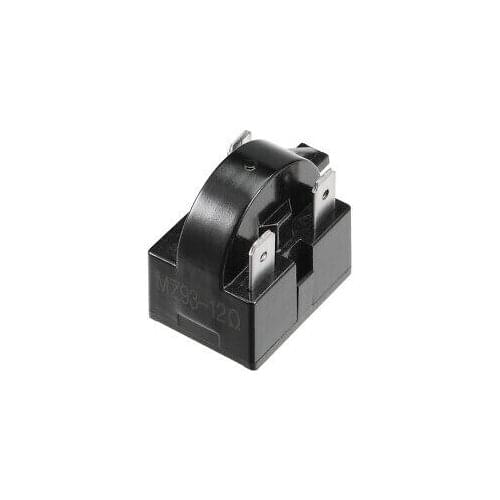 12 Ohm 3 Pin Refrigerator PTC Starter Relay Replacement Part Black