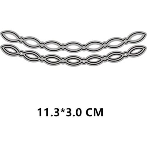 2021 New Rope Knot Ornaments Cutting Dies DIY Scrapbooking Embossing Paper Photo Frame Stamps Crafts Template Mould Stencils