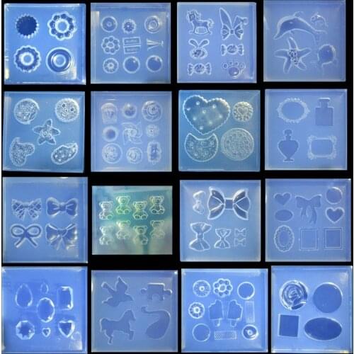 3D Carving Silicone Mold Nail Stamping Camellia/Shell/Bow Tie Pattern DIY UV Gel Acrylic Crystal Nails Template