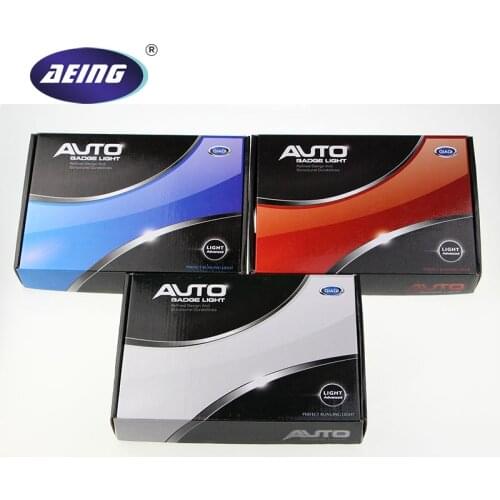 AEING 1 piece 4D WHITE RED BLUE Led Car styling Parking Logo REAR Badge Emblem LED light lamp for VW/Toyota/Ford All Cars Model