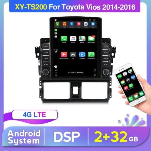 Android Car Radio for TOYOTA YARIS VIOS 2014 2015 2016 Multimedia GPS Navigation Navigation Player Auto Stereo WIFI Headunit