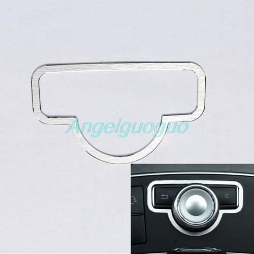 Car multimedia knob button decoration frame Trim Stripe For Mercedes Benz E Class GLK C CLS Class (please note years)