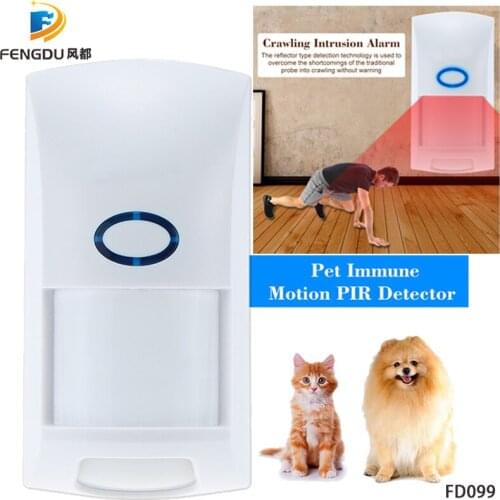 Wireless 433MHZ PIR Alarm Sensor Pet-friendly Pet Immune Motion IR PIR Sensor Infrared Detector For Home Security Alarm System