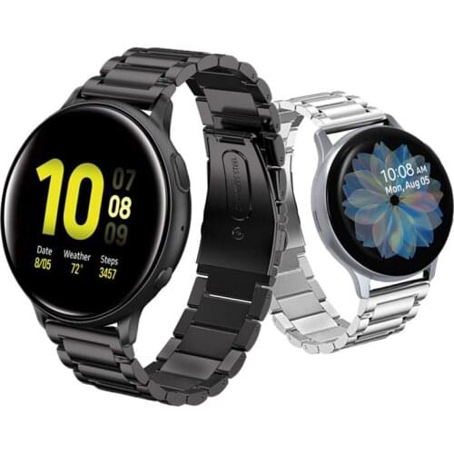 Stainless Steel band for Samsung Galaxy watch Active 2/46mm/42mm strap Gear S3 Frontier band Huawei watch GT 2 bracelet Active2