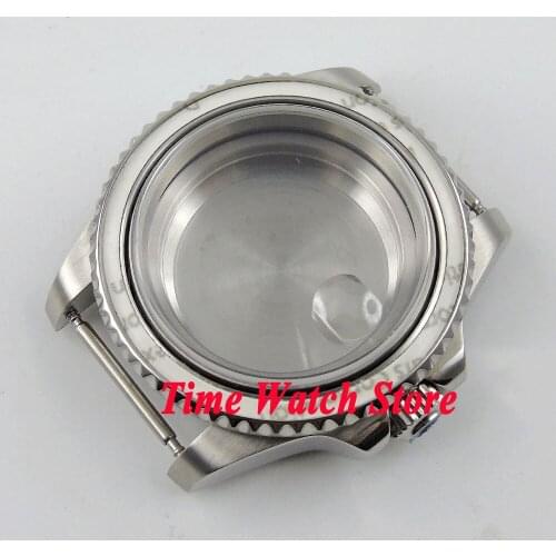 PARNIS 40mm Sapphire glass stainless steel Watch Case fit Miyota 8215 Mingzhu 2813 ETA 2836 movement C100