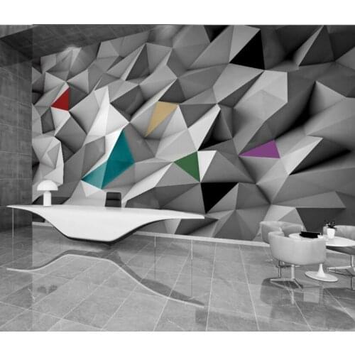 CJSIR Custom Modern Minimalist Polygon Wallpaper TV Background Bedroom Decoration Papier Peint Mural Wall Papers Home Decor