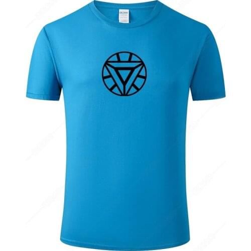 Summer Cotton Mens T-shirt Iron Man Print T Shirt Men Unisex New Fashion Short Sleeves Cool Tshirt Funny Top Tee Clothing J69