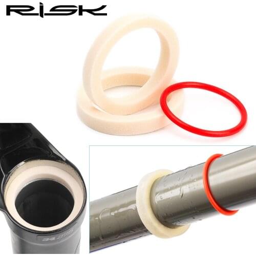 2pcs Bicycle Front Fork Sponge Ring Oil Foam Absorb Seal With Itinerary Ring 32/34/35/36mm MTB Bike Front Shock Maintenance Tool