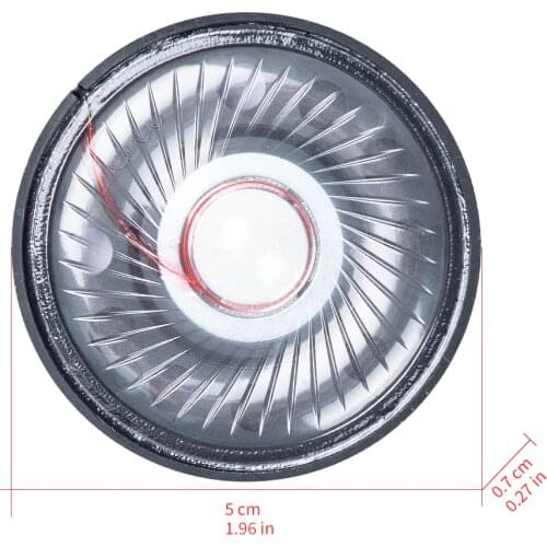 50MM Headphone Speaker Unit HIFI Headset Driver 32Ohm 112db Speaker Repair Parts Earphone Loundspeaker Diy High Quality 2pcs