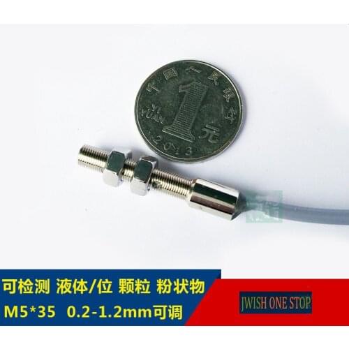 M5 miniature capacitive sensing distance 0.2-1.2mm adjustable buried proximity Connector