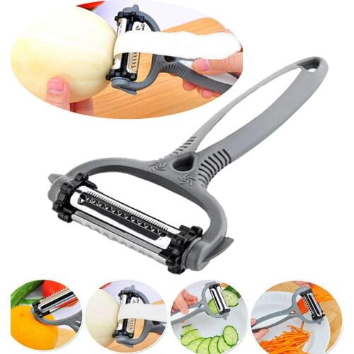 Multifunctional 360 Degree Rotary Carrot Potato Peeler with 3 Blades Melon Gadget Vegetable Fruit turnip Slicer Cutter