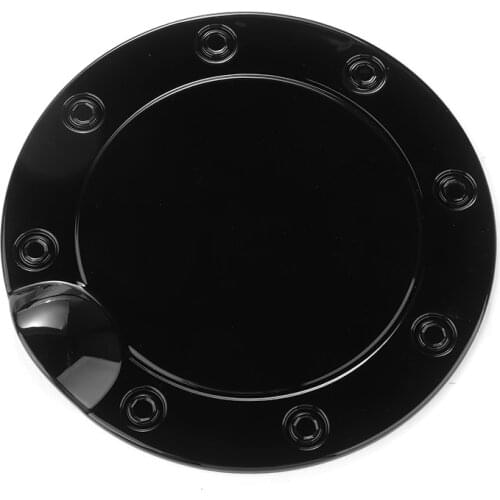 1pc Black ABS Car Fuel Filler Gas Cap Tank Door Cover Sticker Trim For Ford F150 2015+ DIY Moulding Accessories