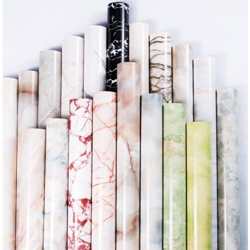 1m Home Decoration Marble Wallpaper Kitchen Living Room Laptop Desktop Waterproof Vinyl Self Adhesive Bathroom Wall Background