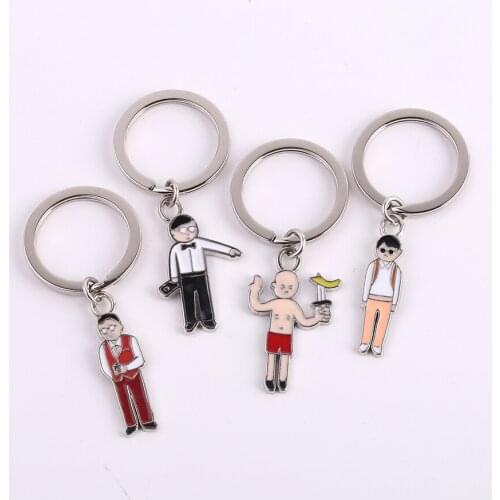 2019 new Creative fashion cute key chain girl Kawaii animal dog key chain childrens accessories acrylic simple key chain style