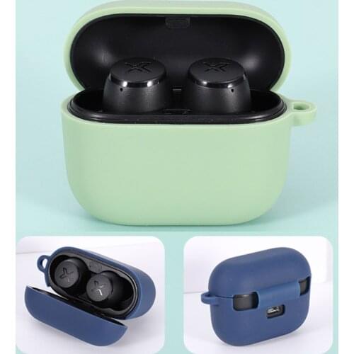 2020 New Solid Color Soft Silicone Case Full Protective Cover for Xemal X3 Wireless Bluetooth Earphones Headset Charging Box